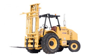 HP Harlo Forklifts To Raise Large Packages while Working On Tight