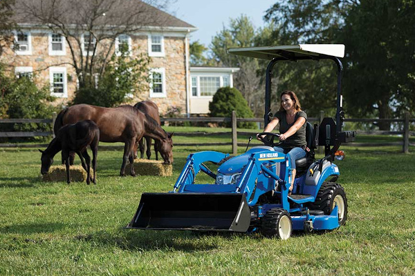 New Holland WORKMASTER 25S Open-Air + 100LC LOADER + 160GMS MOWER for sale at Berchtold Equipment Co., California New Holland WORKMASTER 25S Open-Air + 100LC LOADER + 160GMS MOWER for sale at Berchtold Equipment Co., California