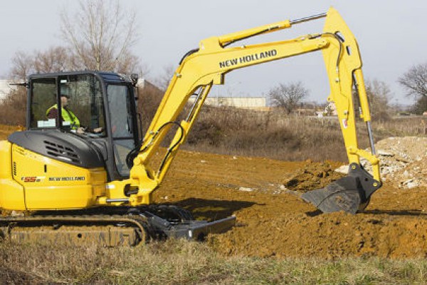 New Holland | Compact Crawler Excavators | Model E55BX for sale at Berchtold Equipment Co., California