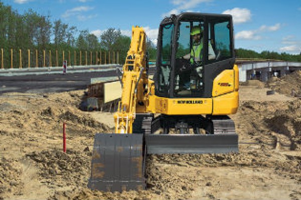 New Holland | Compact Excavators | Compact Crawler Excavators for sale at Berchtold Equipment Co., California